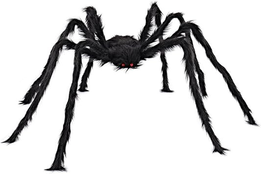JOYIN 5 Ft. Halloween Outdoor Decorations Hairy Spider,Scary Giant Spider Fake Large Spider Hairy... | Amazon (US)