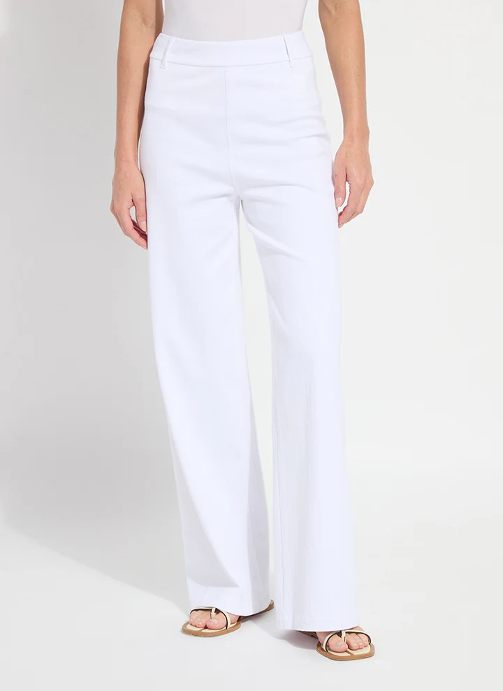 Erin Hi Waist Long Embroidered Denim Pant (32" Inseam) | Lysse NY