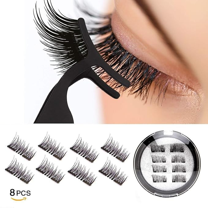VASSOUL Dual Magnetic Eyelashes, 0.2mm Ultra Thin Magnet, Light weight & Easy to Wear, Best 3D Re... | Amazon (US)