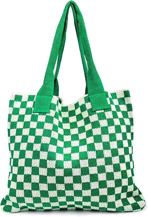 Stizimn Crochet Tote Bag for Women Large Capacity Shoulder Bag Handbags Knitting Hobo Bag Aesthet... | Amazon (US)