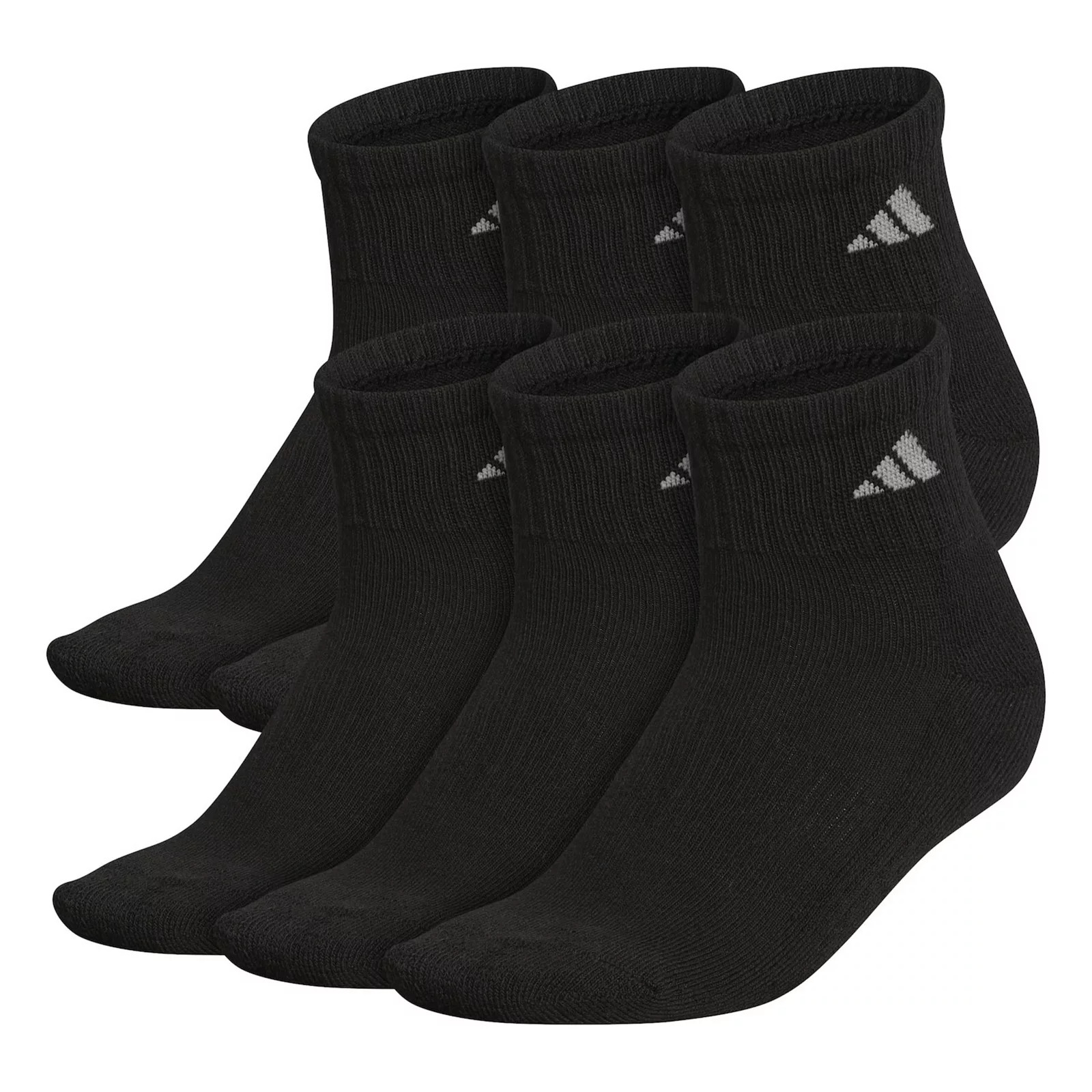 Women's adidas 6-Pack Athletic Quarter Length Socks | Kohl's