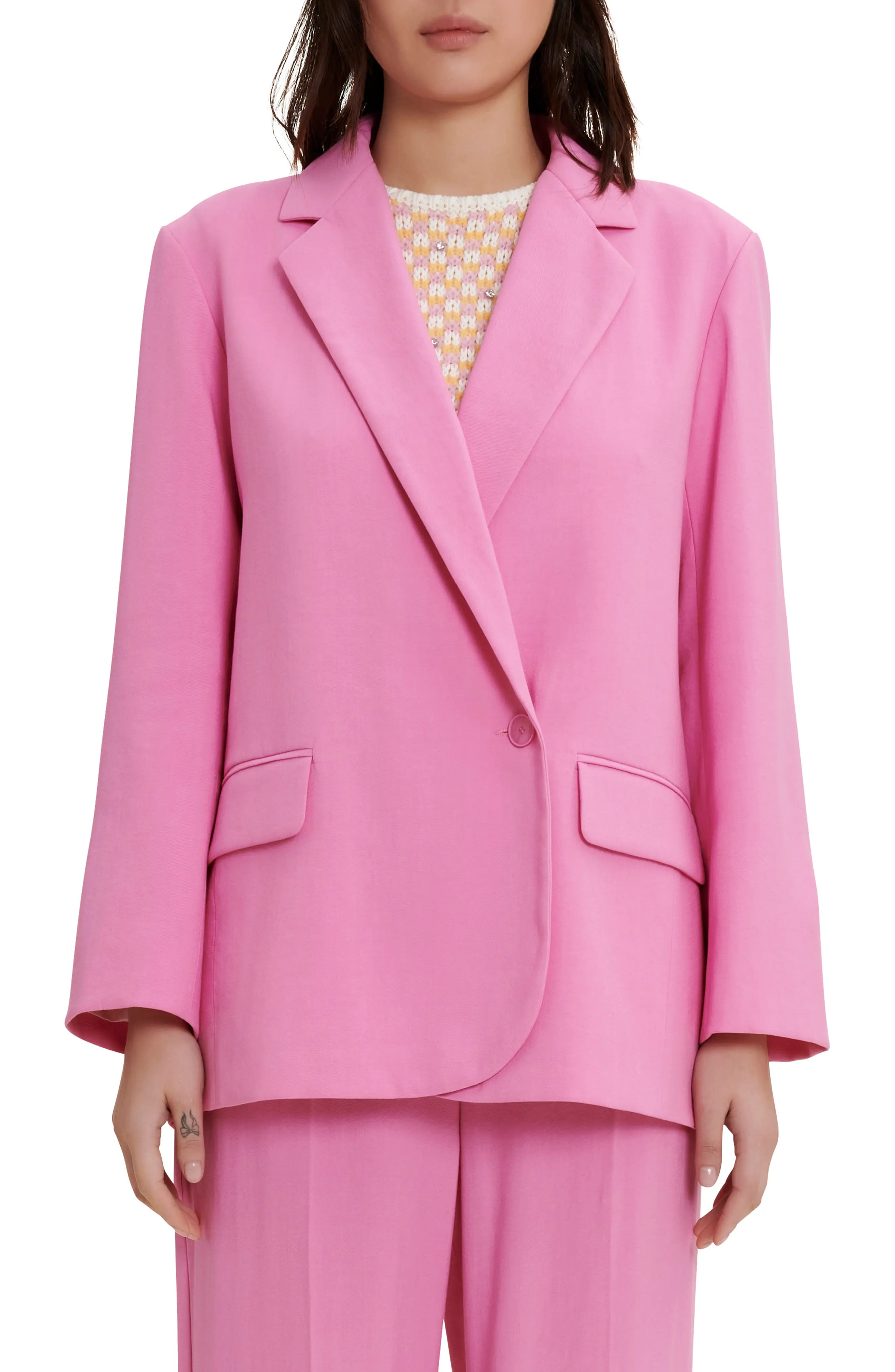 maje Vestale Blazer in Candy Pink at Nordstrom, Size 6 Us | Nordstrom