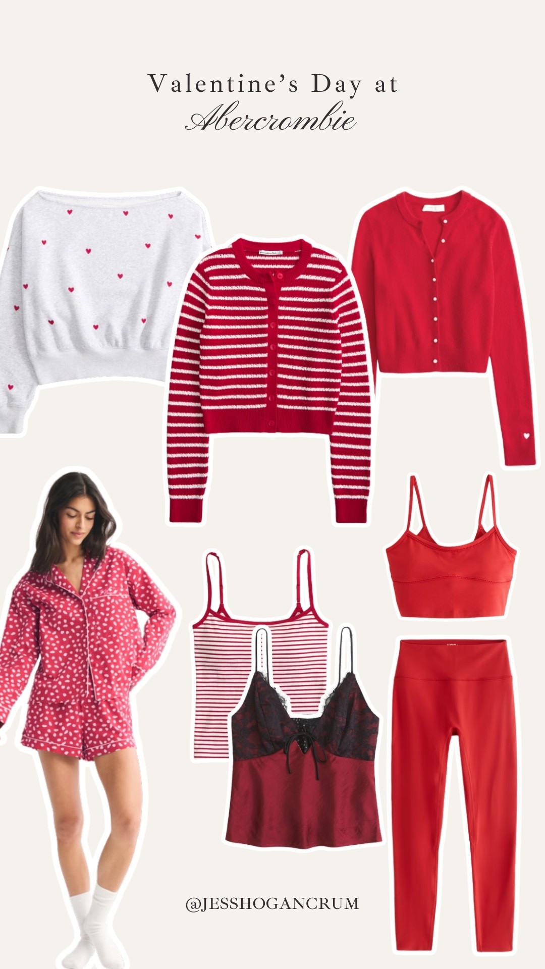 valentine’s day ready thanks to abercrombie! they have the perfect fit, no matter what vibe you’re going for. a date night out, cozy night in, or workout with the girls! 

vday, pink and red, valentines pajamas, date night outfit, athleisure, work out clothes, work out set, red set, red sweater, on sale 

#LTKValentine #LTKActive #LTKSeasonal