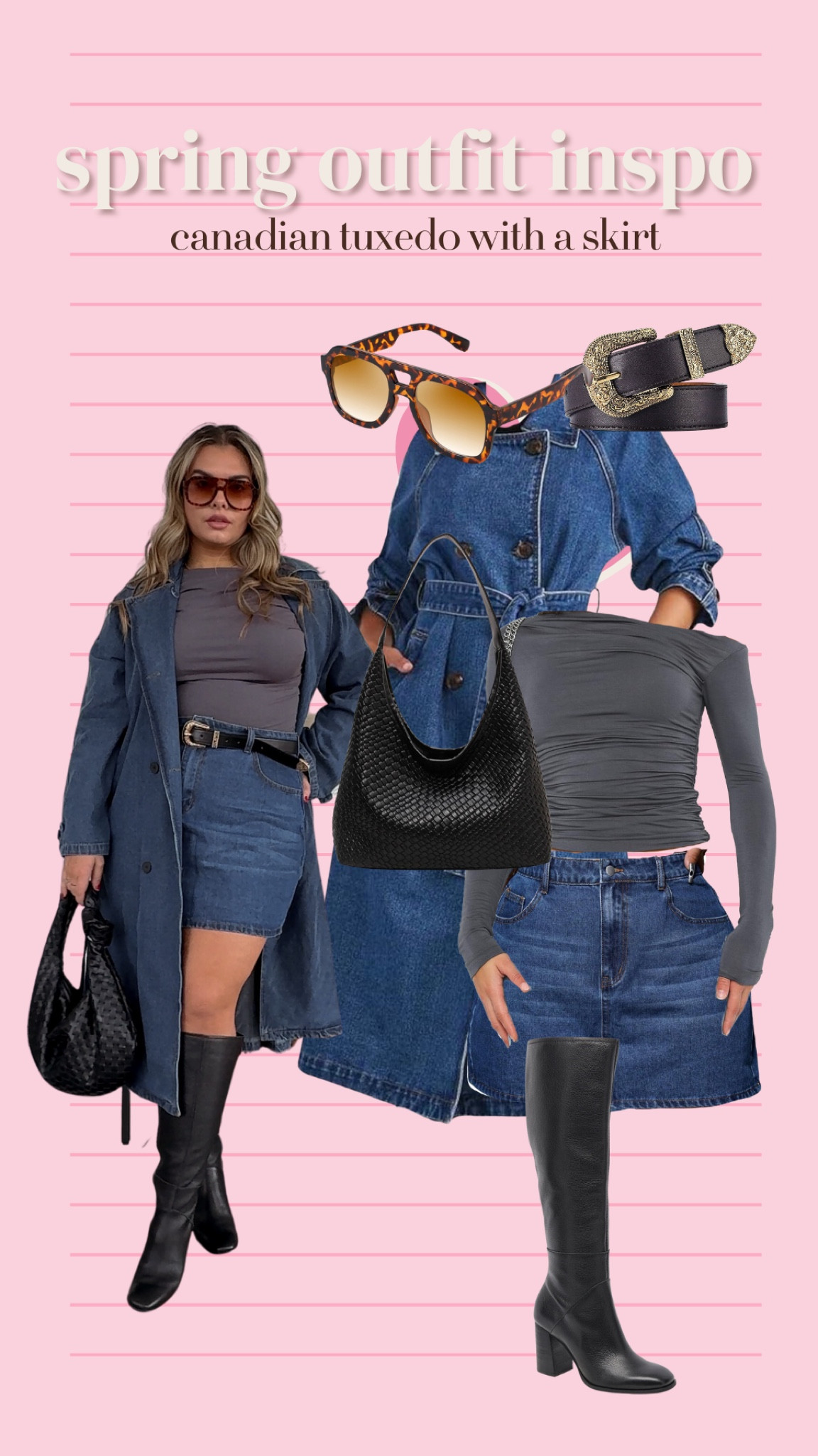 curvy girl Canadian tuxedo 

#LTKmidsize #LTKplussize #LTKfindsunder100