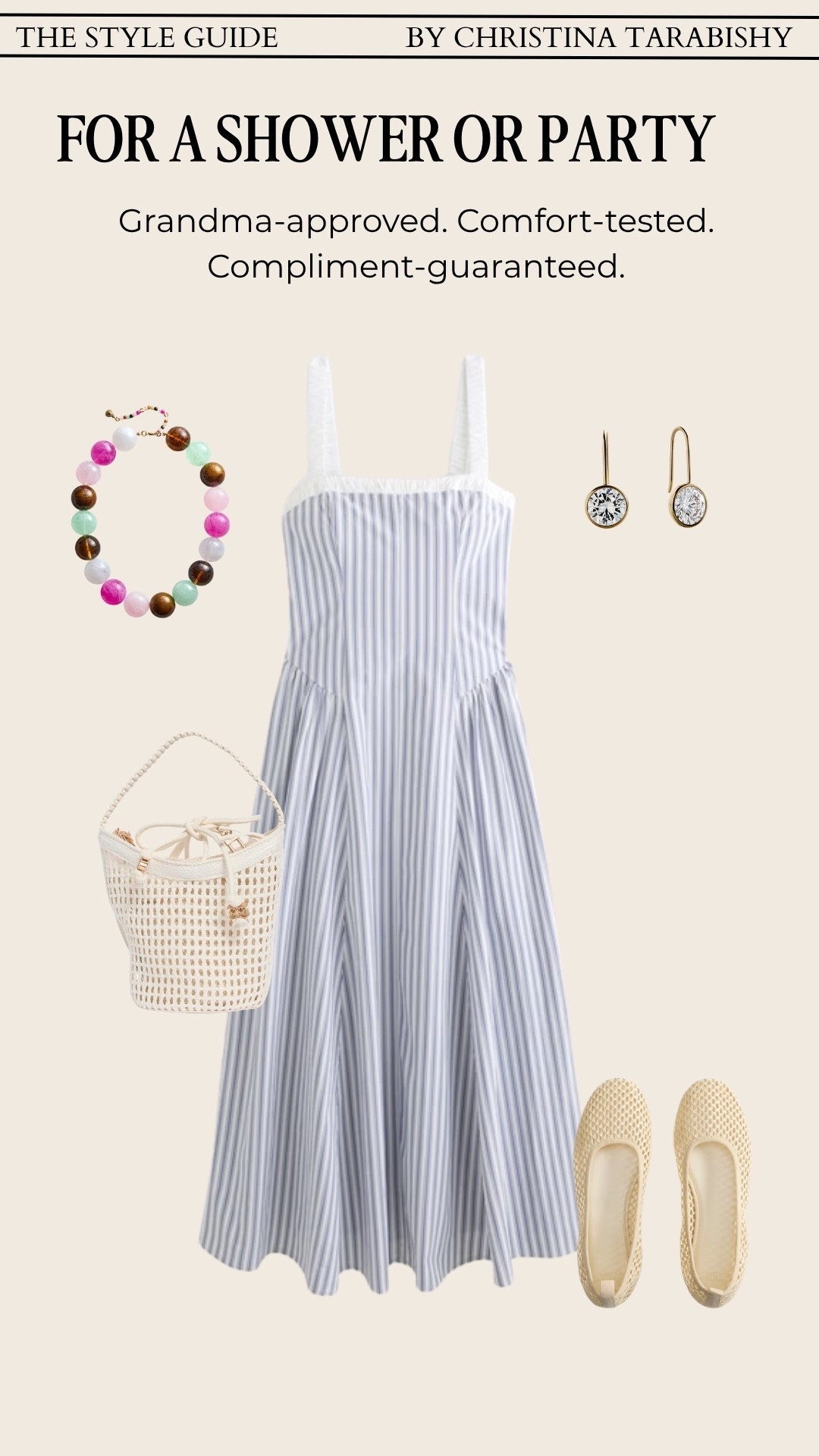 The outfit that works for literally every event on your summer calendar. Bridal shower, baby shower, backyard party — all of it.

bridal shower outfit, baby shower guest outfit, summer party dress, what to wear to a shower, garden party look, feminine summer dress, party guest outfit

#LTKgrwm #LTKSaleAlert #LTKootd