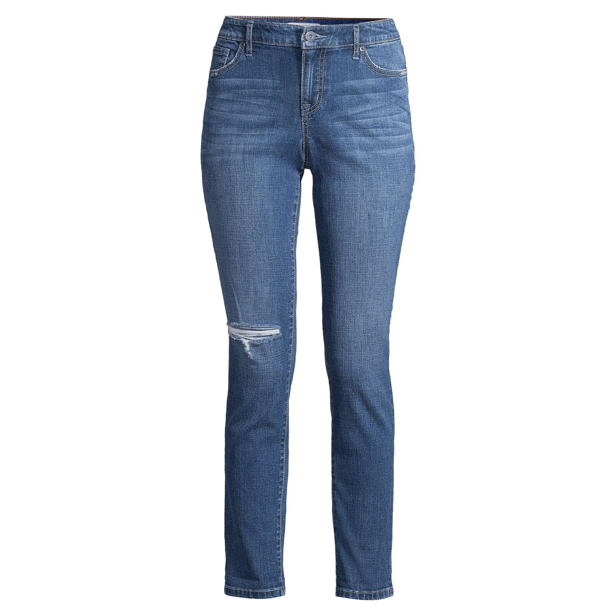 Sofia Jeans Women's Bagi Boyfriend Mid-Rise Distressed Jeans | Walmart (US)