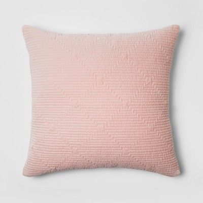Pink Zipper Velvet Throw Pillow - Project 62™ + Nate Berkus™ | Target