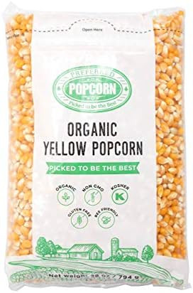 Preferred Popcorn Organic Popcorn, 28 Ounce bag, Pack of 4, 30 Servings Per Bag | Amazon (US)