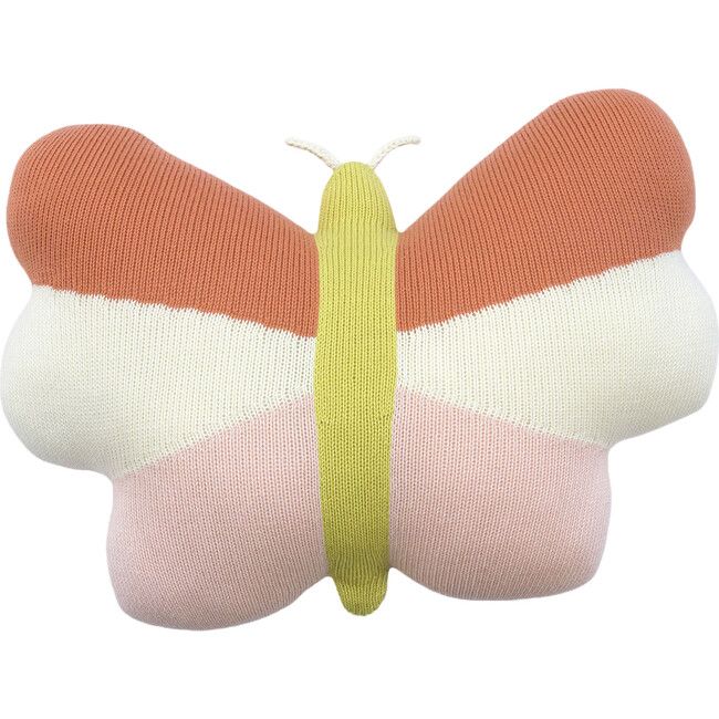 Butterfly Pillow, Pink Multi | Maisonette