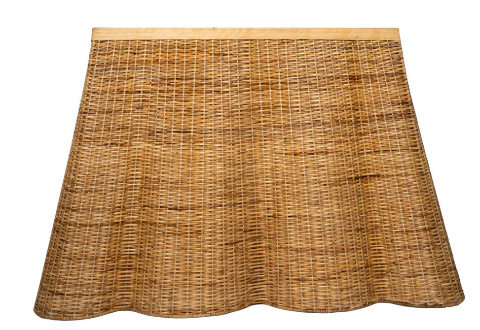 Scalloped Wicker Console | The Enchanted Home