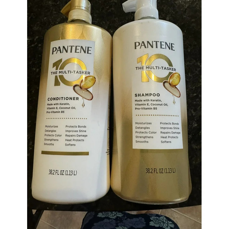Pantene Champú y Acondicionador Multitarea 10 en 1 38.2 oz Cada Botella con Bomba Incorporada pa... | Walmart (US)