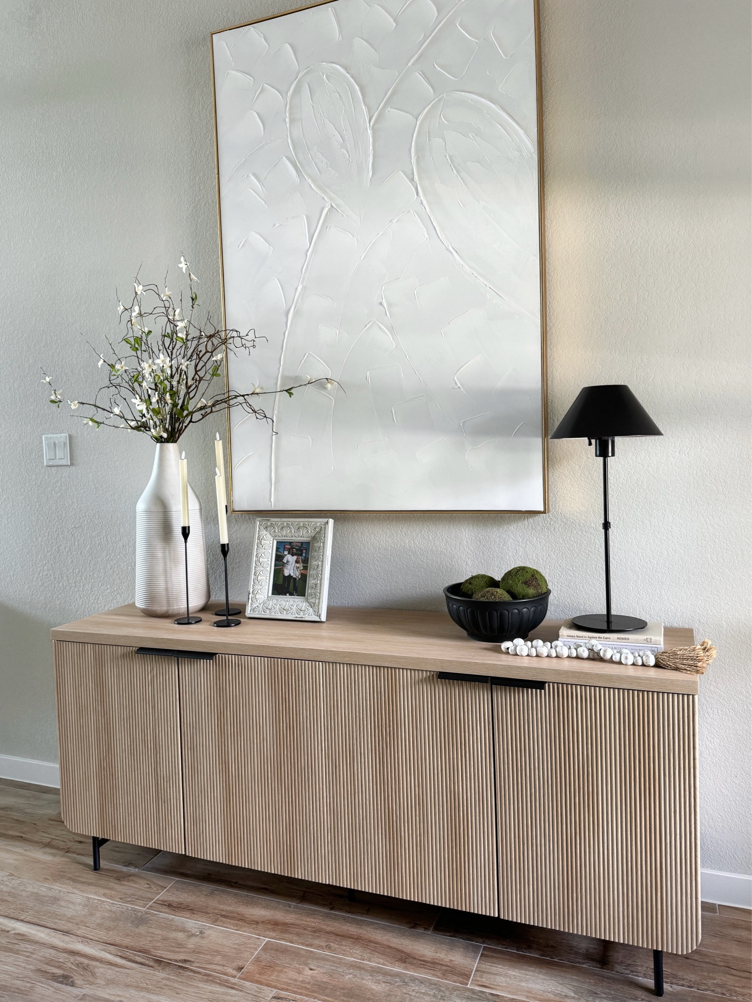 Entry way table, entry way decor, sideboard decor, buffet table, Walmart home decor, Walmart finds, furniture deals 

#LTKHome #LTKFamily #LTKVideo