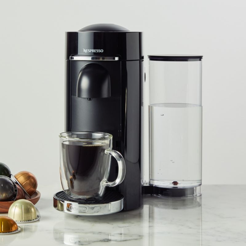 Nespresso by De'Longhi Black VertuoPlus Deluxe Coffee and Espresso Machine + Reviews | Crate and ... | Crate & Barrel
