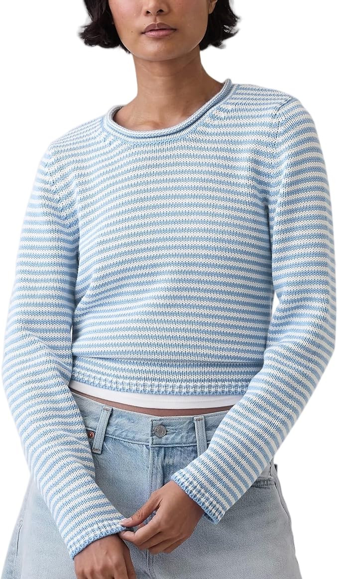 Women's Basic Pullover Sweater Roll Neck Knitted Business Sweaters Casual Fall Crewneck Office Ou... | Amazon (US)
