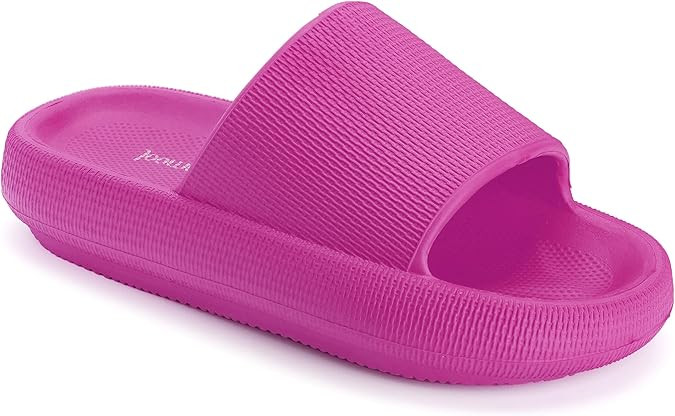 Joomra Pillow Slippers for Women and Men Non Slip Quick Drying Shower Slides Bathroom Sandals | U... | Amazon (US)