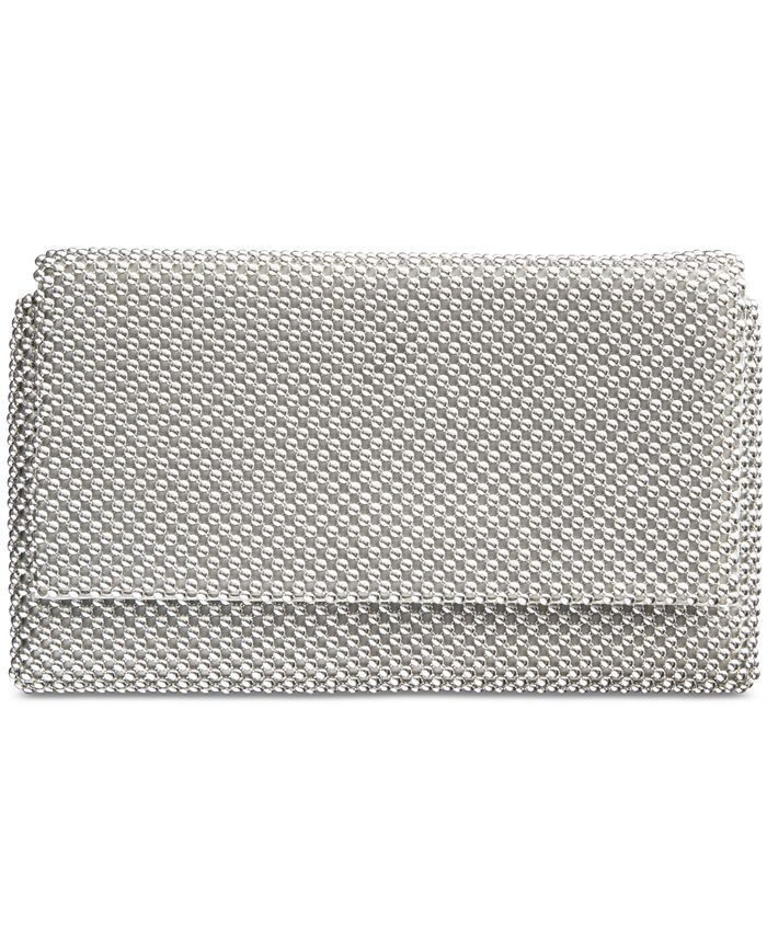 INC International Concepts I.N.C Prudence Shiny Mesh Clutch, Created for Macy's & Reviews - Handb... | Macys (US)