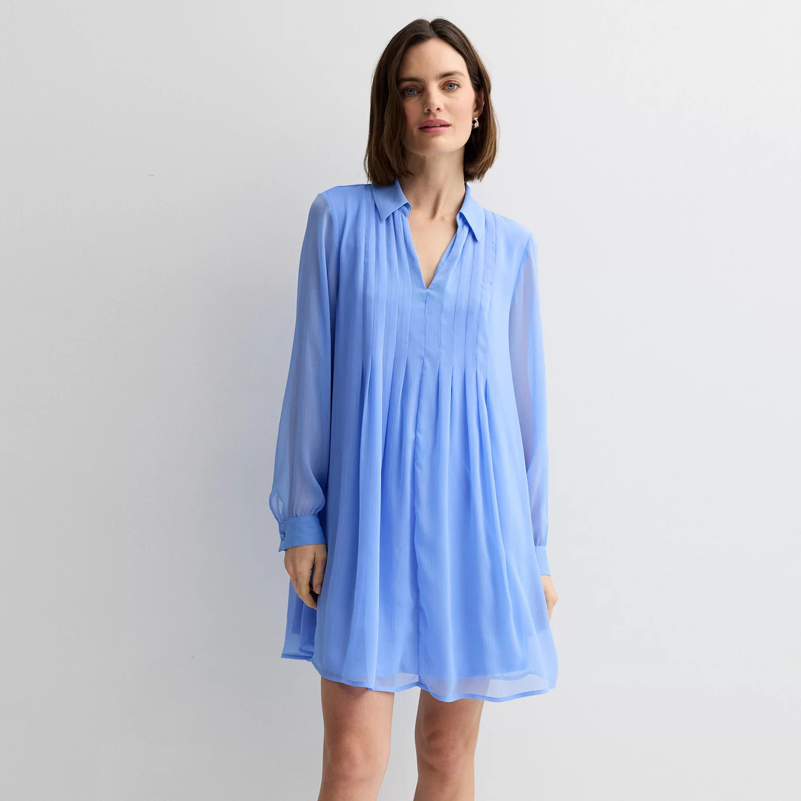 Women's Nine West Pintuck Mini Dress | Kohl's