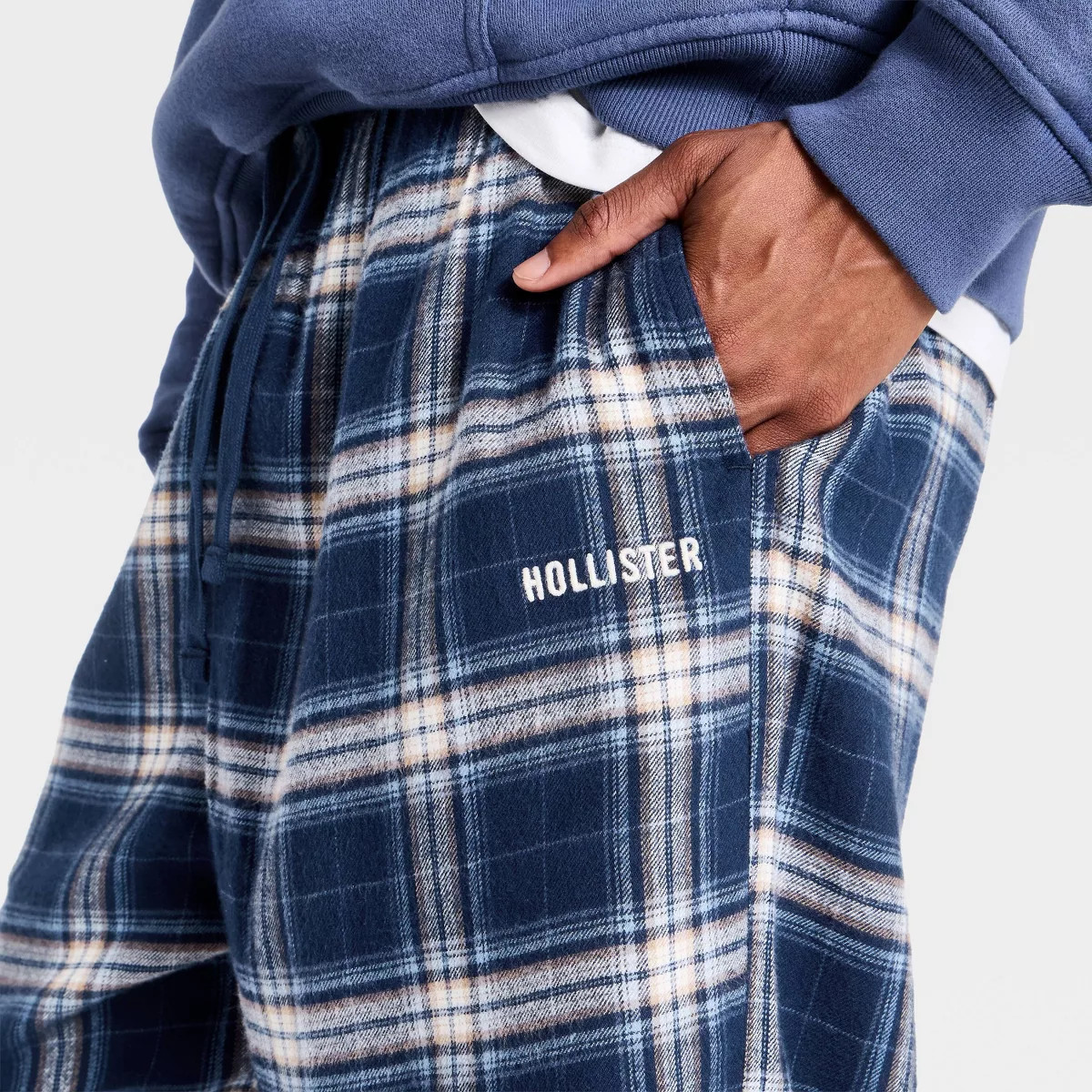 Men's Sleep Pants - Blue Plaid XS The Hollister Collection at Target | Target