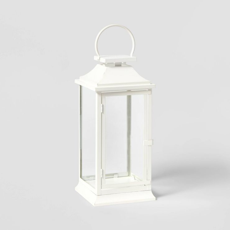 17&#34; Decorative Metal Lantern White - Wondershop&#8482; | Target