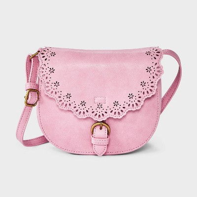 Girls' Saddle Crossbody Bag - Cat & Jack™ Yellow | Target