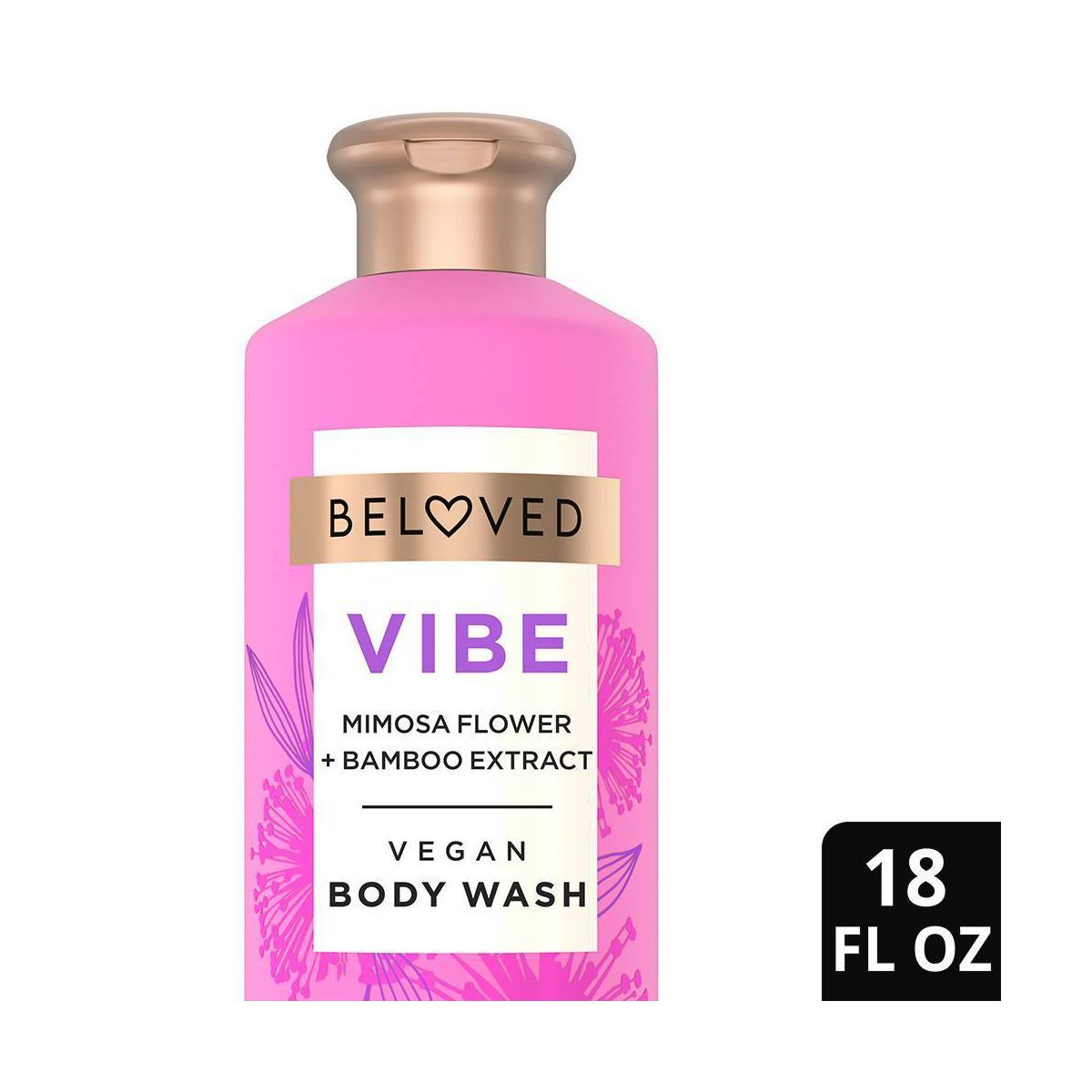 Beloved Vibe Vegan Body Wash with Mimosa Flower & Bamboo Extract - 18 fl oz | Target