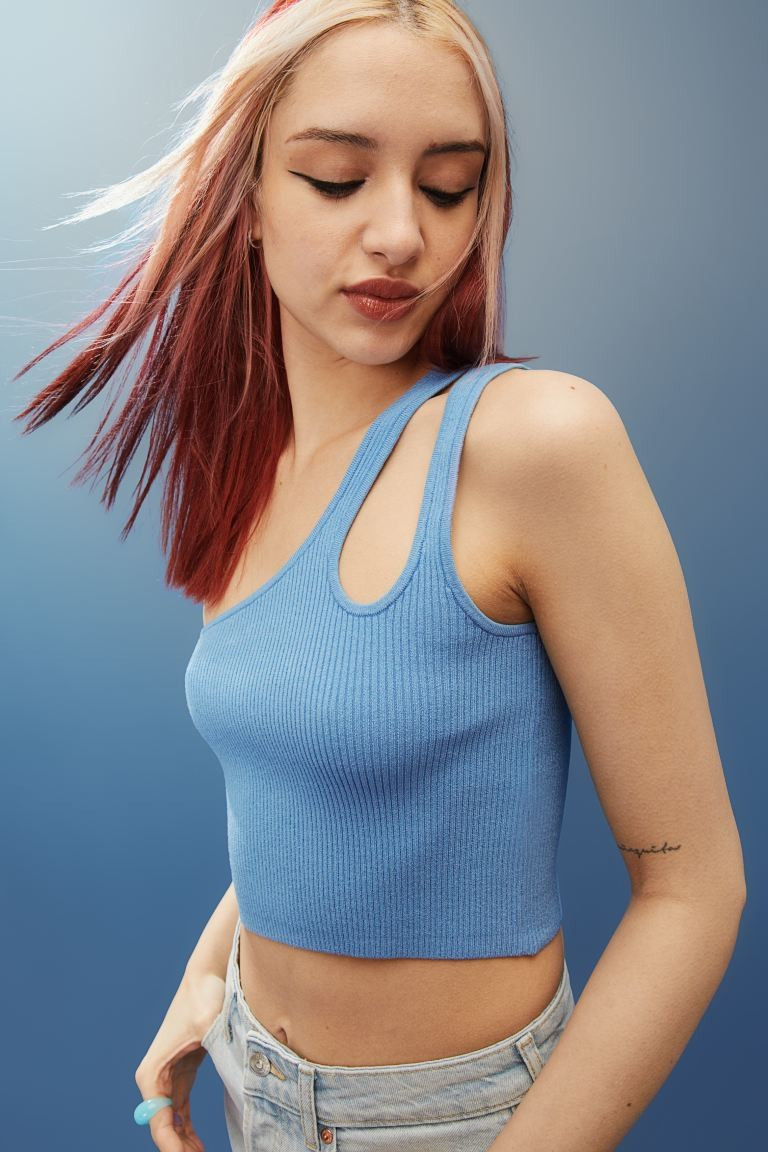 Ribbed One-shoulder Top | H&M (US + CA)