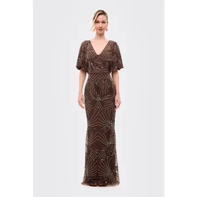 Embellished Sequin Fitted Gown | Nordstrom