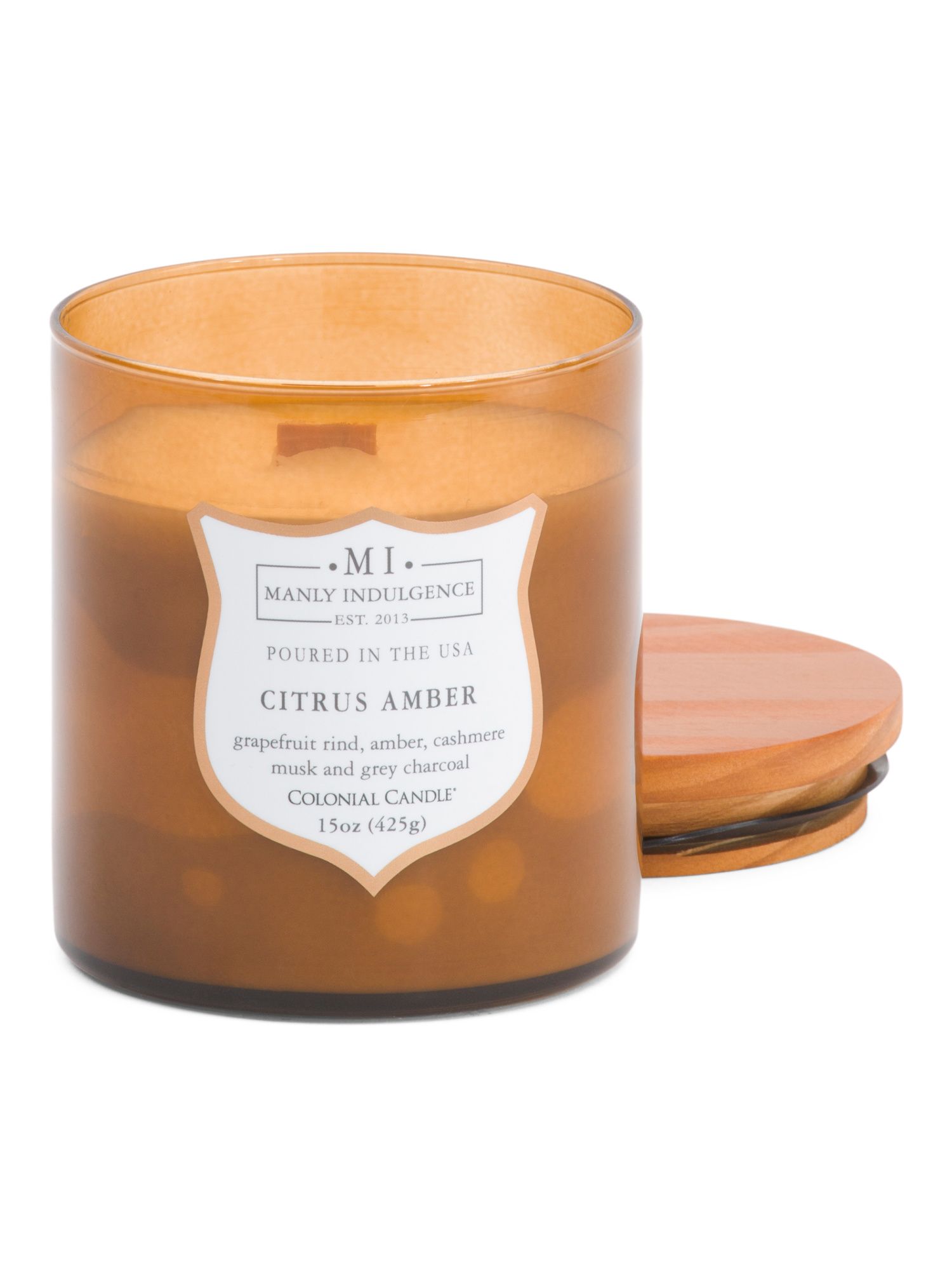 Made In Usa 15oz Citrus Amber Candle | TJ Maxx