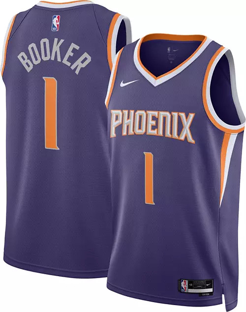 Nike Men's Phoenix Suns Devin Booker #1 Purple Dri-FIT Swingman Jersey | Dick's Sporting Goods