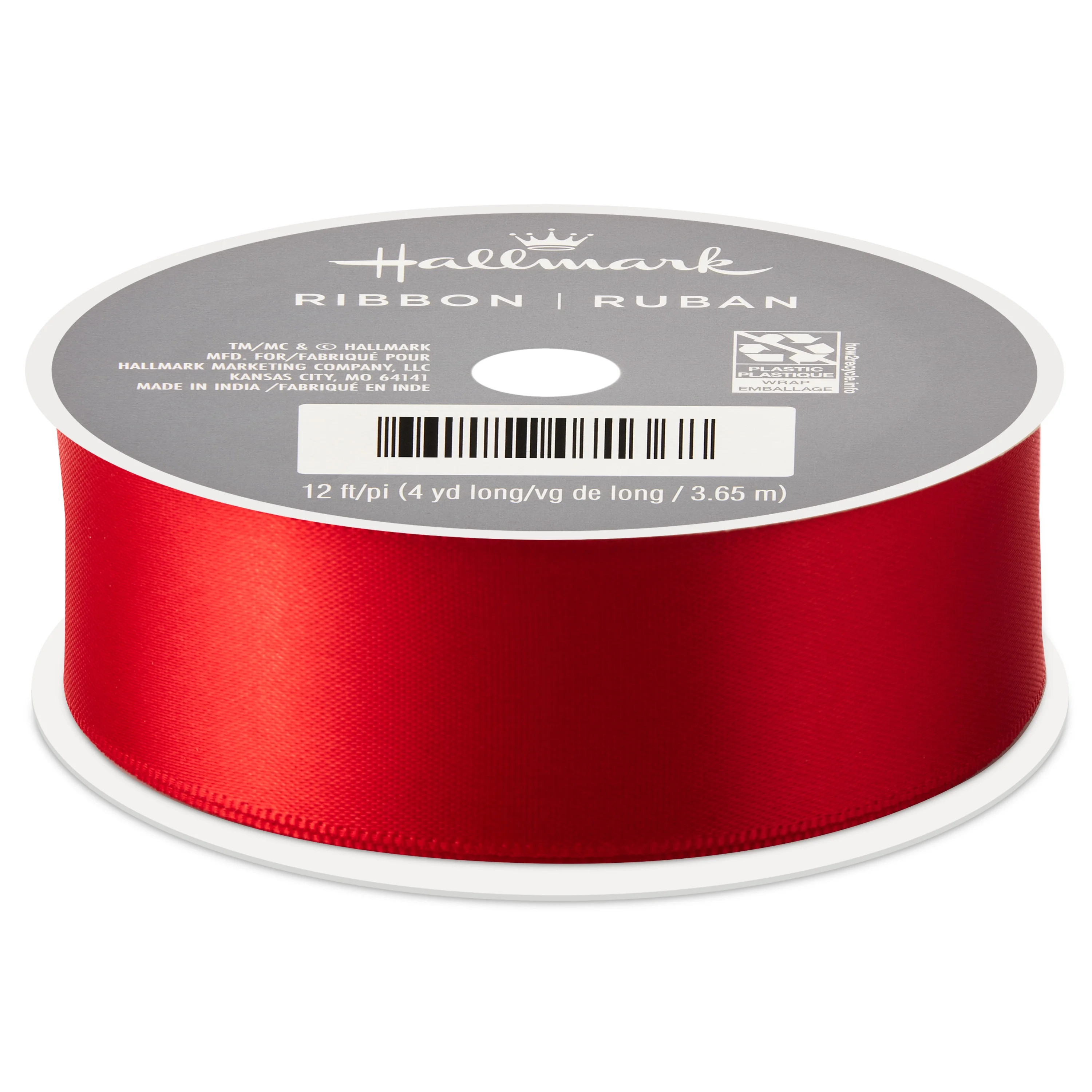 Hallmark Satin Ribbon (Red) 12' | Walmart (US)