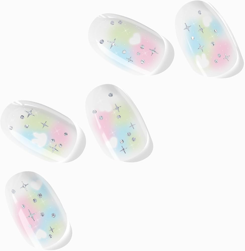 Semi Cured Gel Nail Strips (Cosmic Confetti) | Amazon (US)