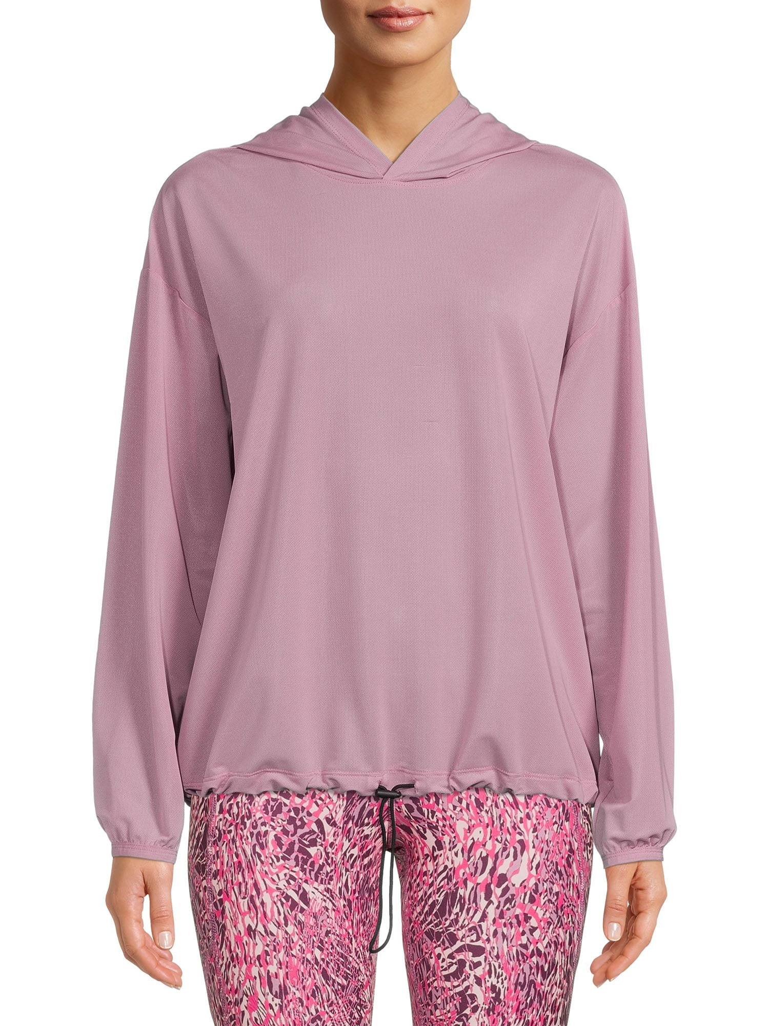 Avia Women's Athleisure Mesh Hooded Pullover | Walmart (US)