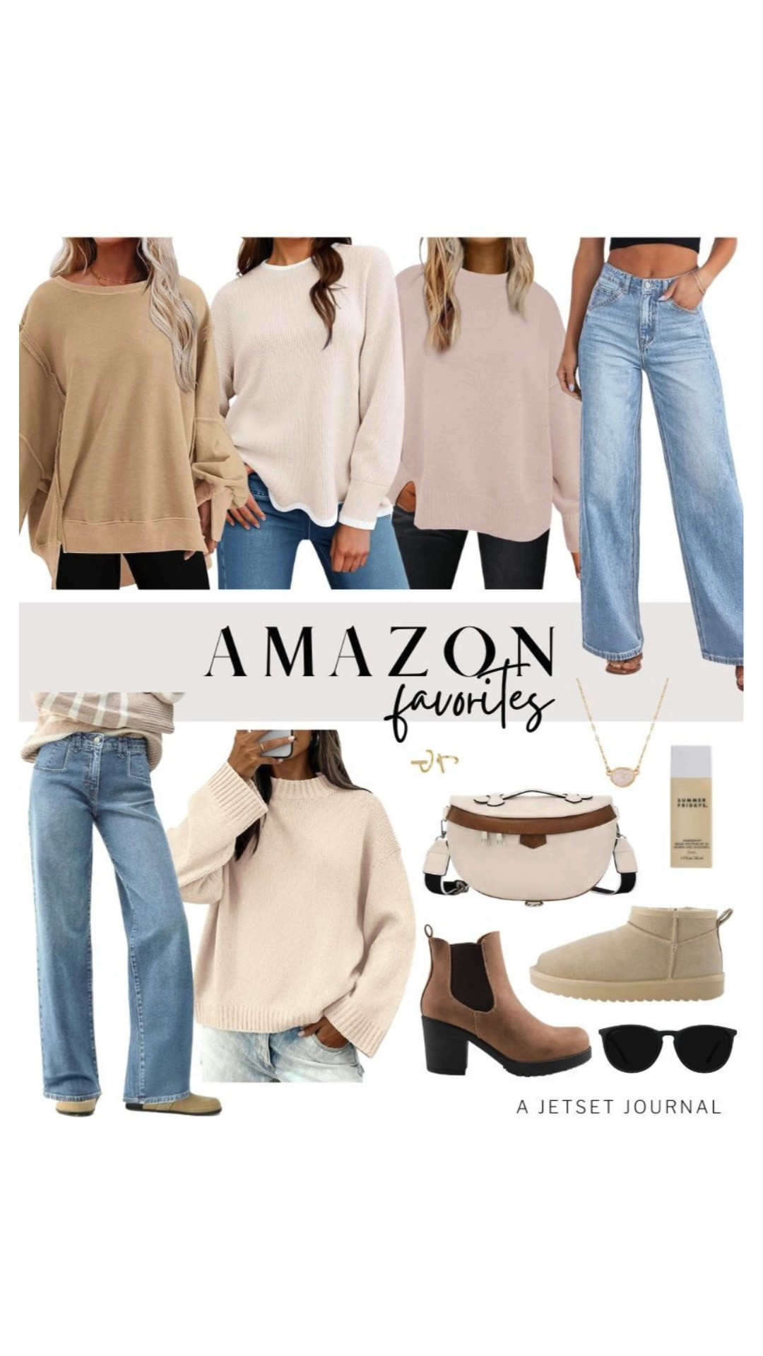 Are you looking for new outfit ideas? Here’s a list of my Amazon favorites to help you out.

I love the style of this pullover sweater with a scalloped hemline, which you can pair with light-wash jeans and DREAM PAIRS chunky heel ankle boots. Don't forget to apply Summer Fridays Mineral Milk Sunscreen to protect your skin while you run errands! 

 #LTKSeasonal #LTKSaleAlert #LTKTravel