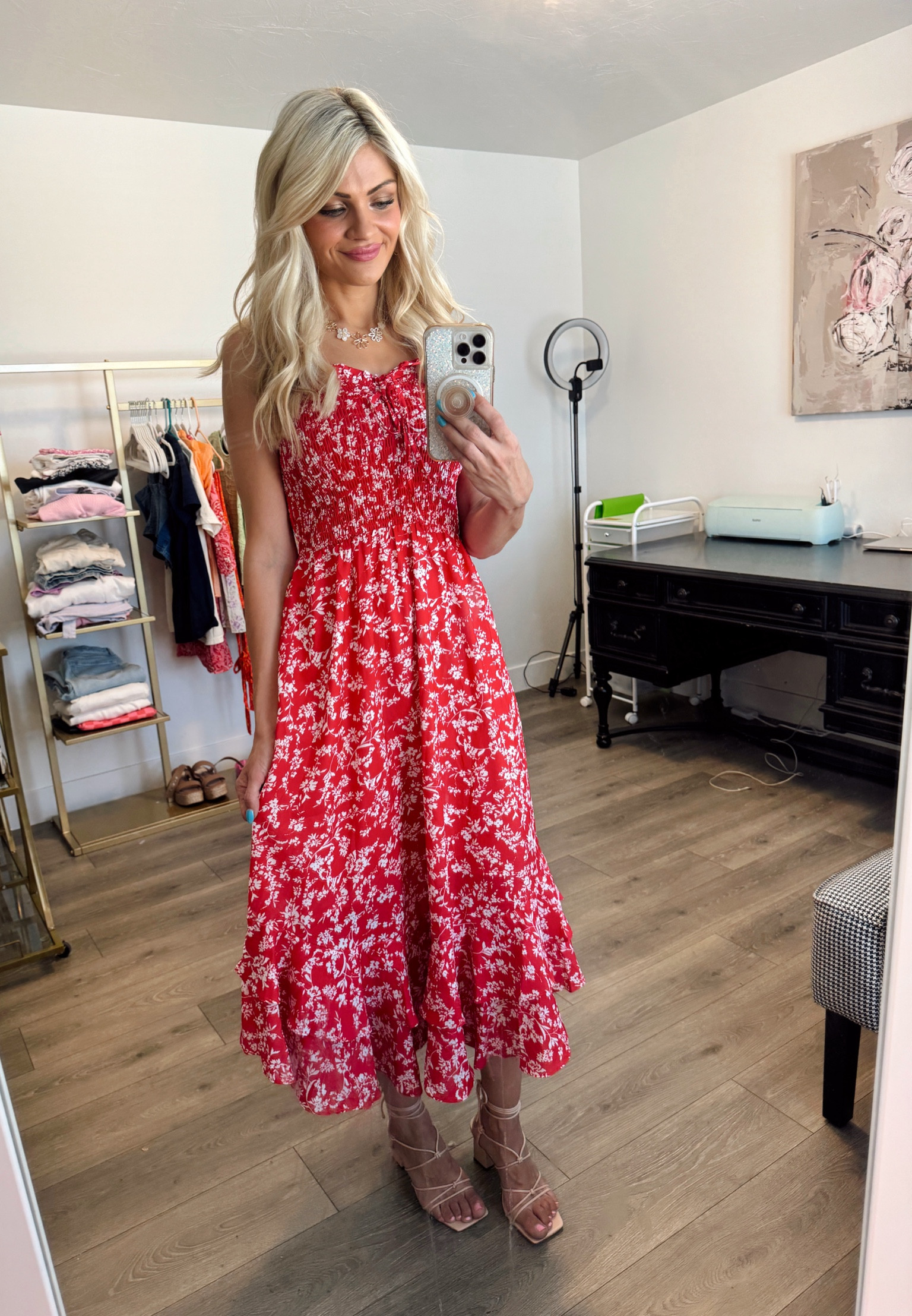 fitted lace wedding dress Naomi Red Crochet Mini Dress | Women's Clothing