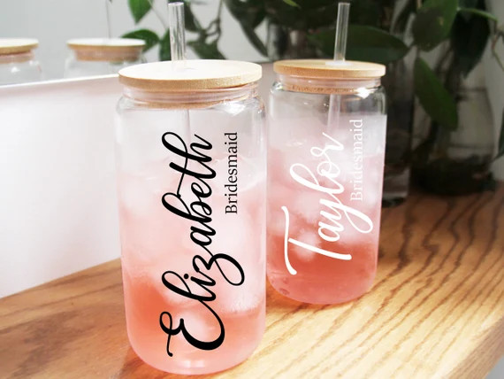 Personalized Gifts Bridesmaids Tumbler Custom Beer Can - Etsy | Etsy (US)