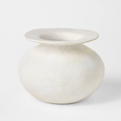 Exaggerated Rim Ceramic Round Vase - Threshold™ designed with Studio McGee | Target