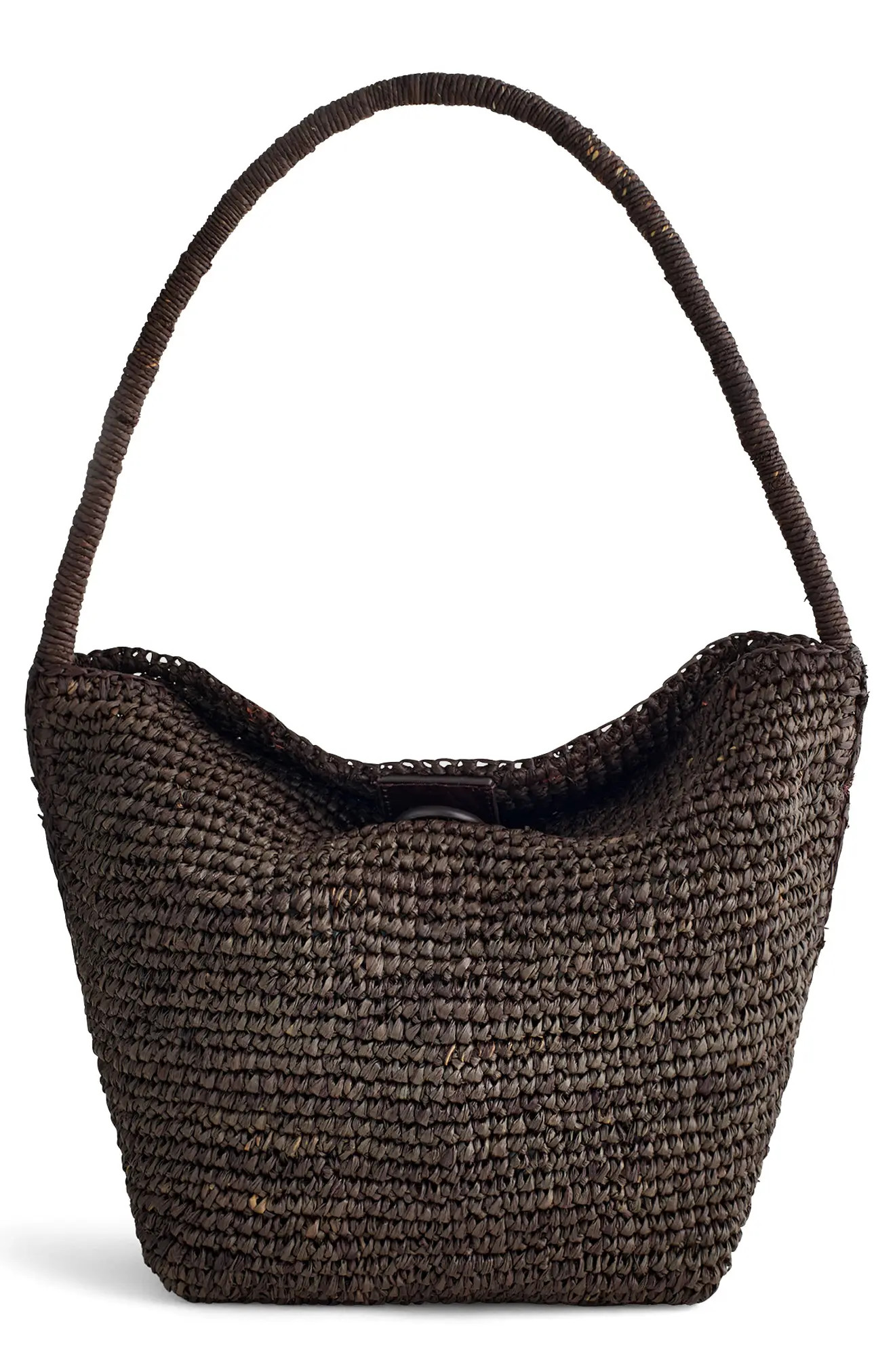 The Signature Woven Raffia Shoulder Bag (Women) | Nordstrom | Nordstrom