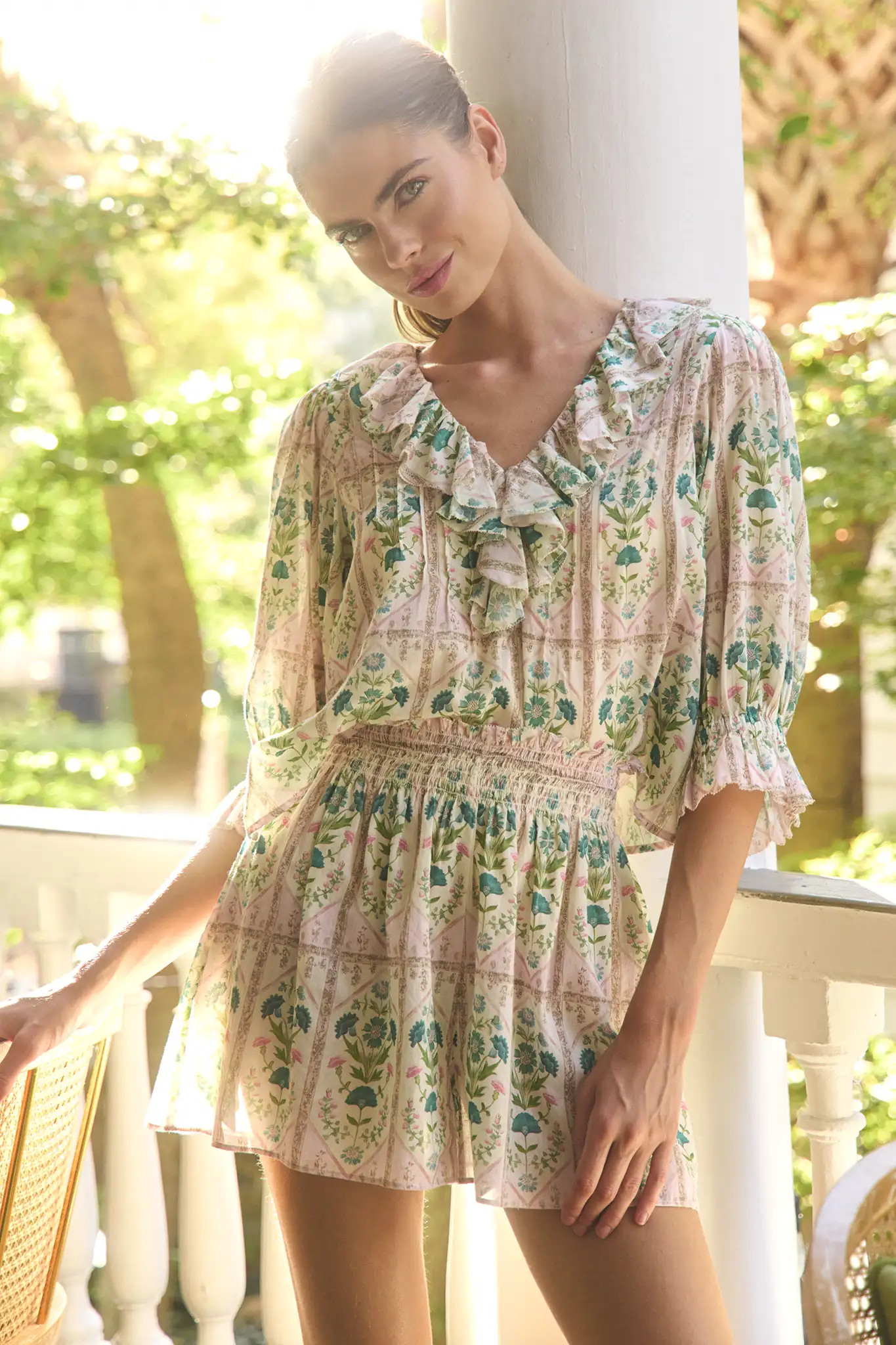 Jemma Short | Flowy Smocked Shorts | Hunter Bell | Hunter Bell