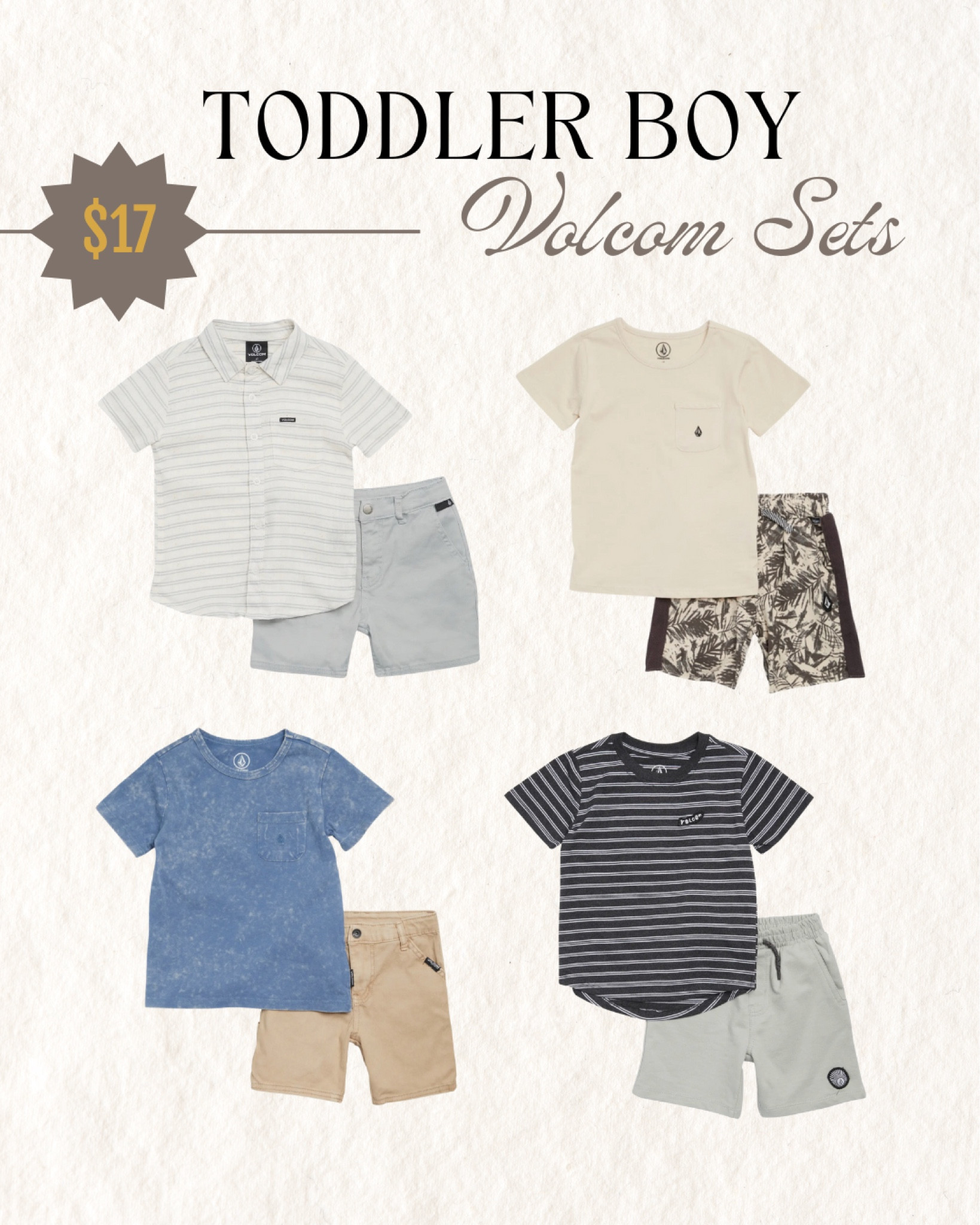 The cutest toddler boy summer clothes on a budget! These Volcom sets are a huge steal for 60% off at Nordstrom Rack. Just bought these for our upcoming vacation to Hawaii!

#LTKbaby #LTKfamily #LTKkids