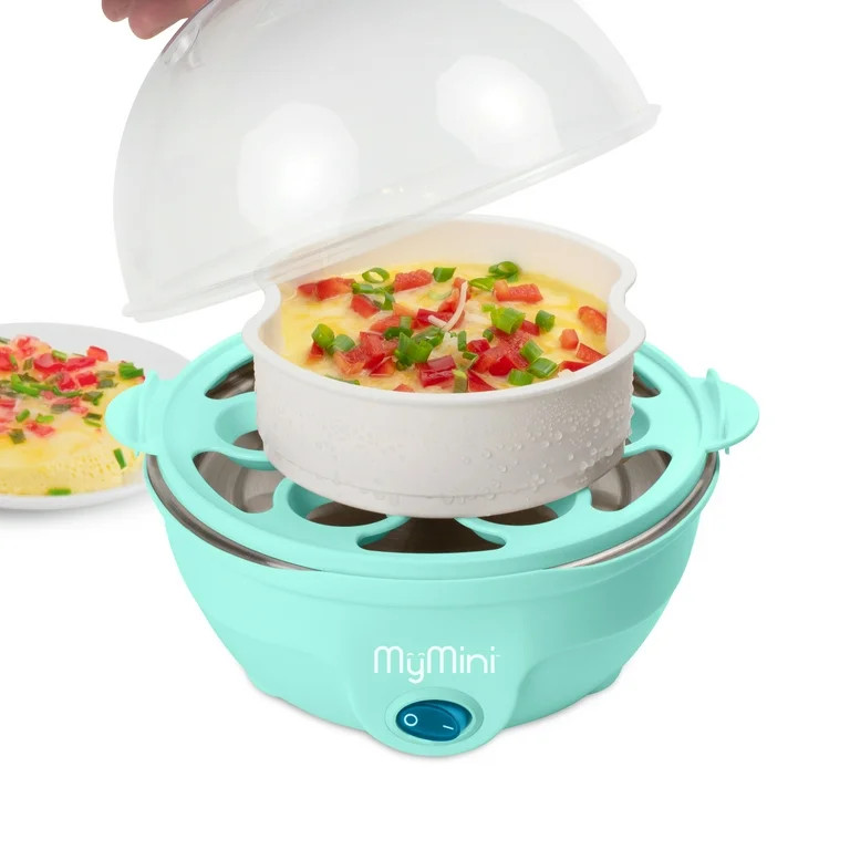 MyMini Premium 7-Egg Cooker, Teal | Walmart (US)