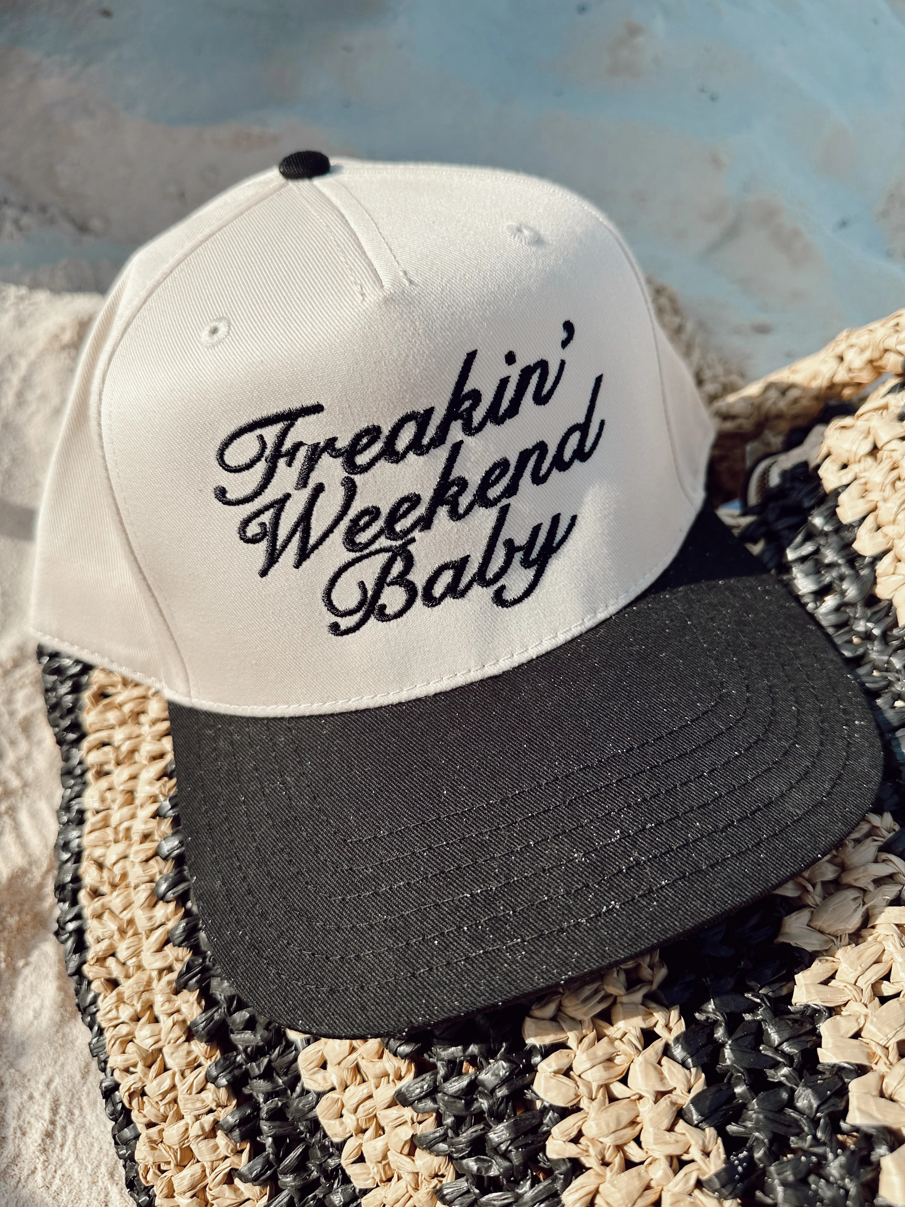 Freakin' Weekend Baby - Vintage Trucker Hat | KenzKustomz