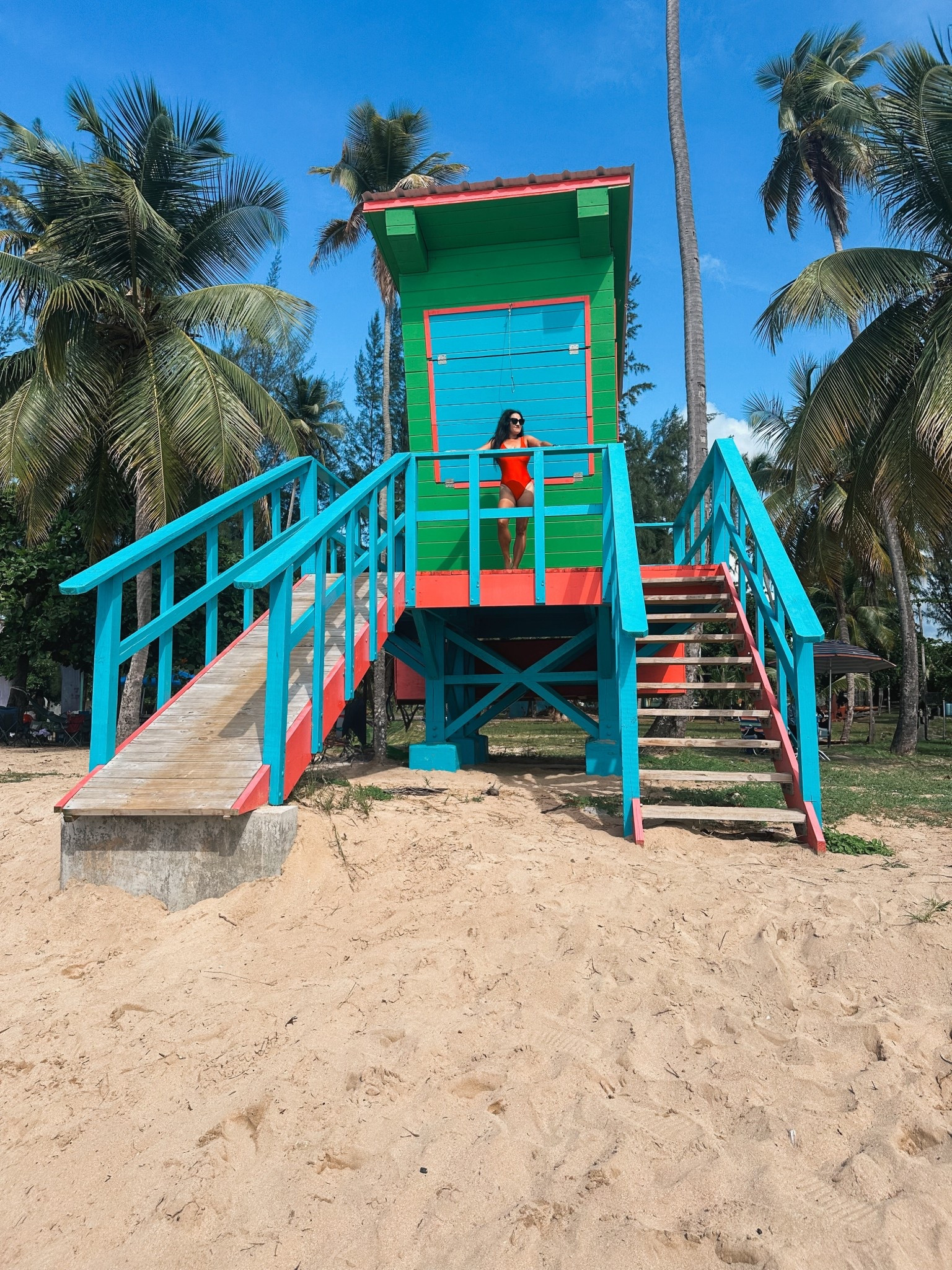 Red swimsuit, Travel, beach, swim, bathing suit, red, summer, monday swimwear, beach