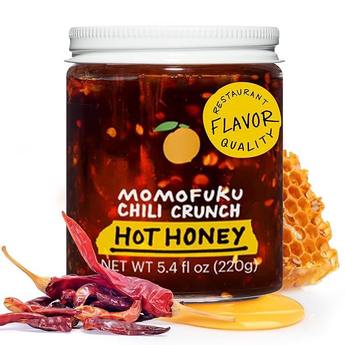 Momofuku Hot Honey Chili Crunch by David Chang 5.5 oz, Oil with Premium Wildflower Honey, Garlic ... | Amazon (US)