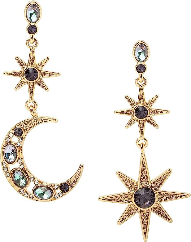 Celestial Moon & Star Drop Earrings | Amazon (US)