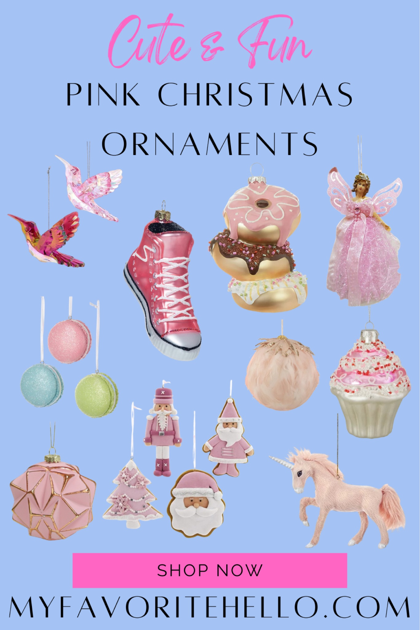 Pink Christmas ornaments #pinkornaments #pinkchristmas 

#LTKSeasonal #LTKHoliday #LTKhome