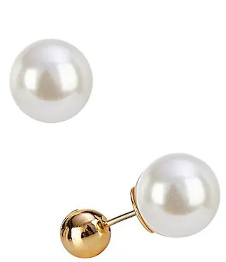 kate spade new york Golden Bloom Stud Earrings - Cream/Gold | Dillard's