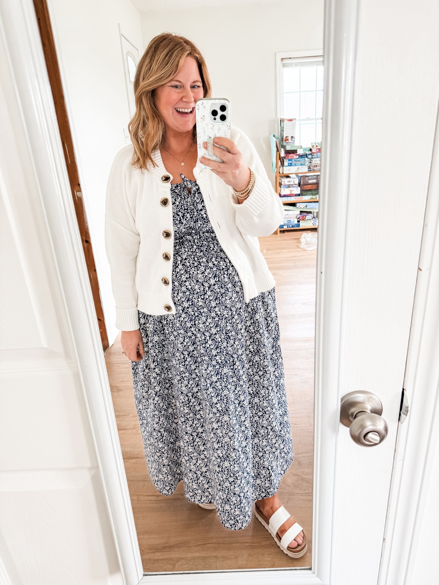 Teacher outfit! Wearing an XL in my cardigan (wish I did a large) and an XL in my dress  

#LTKMidsize #LTKWorkwear #LTKBump