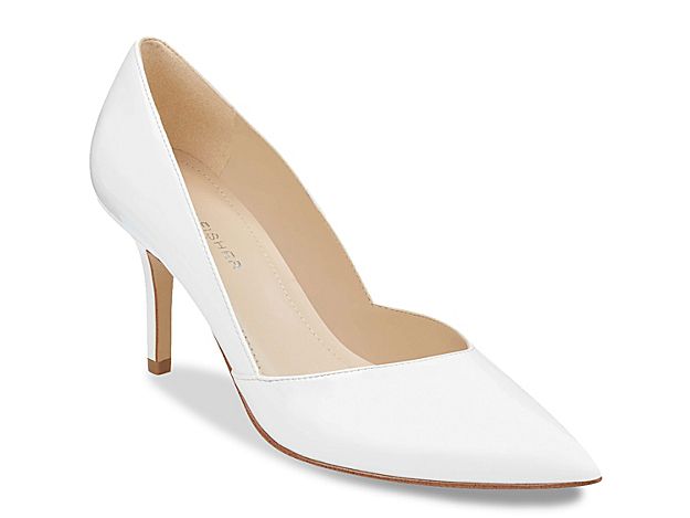 Marc Fisher Tuscany Pump - Women's - White Faux Patent Leather | DSW