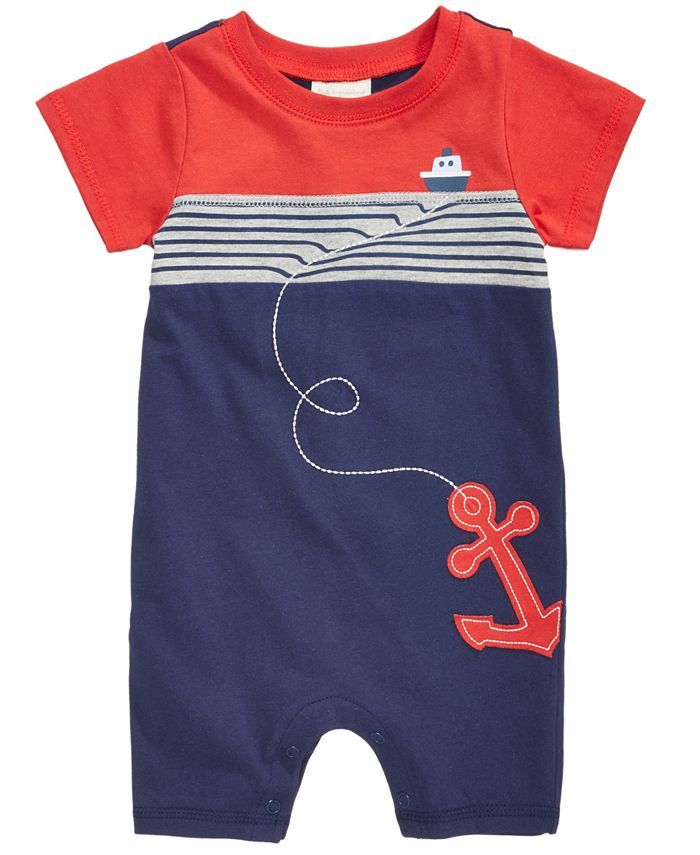 First Impressions Baby Boys Cotton Nautical Romper, Created for Macy's & Reviews - All Baby - Kid... | Macys (US)