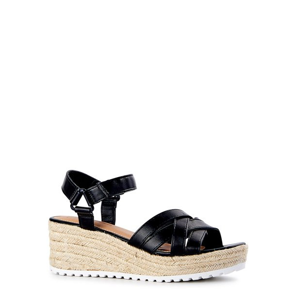 Time and Tru Women's Demi Wedge Sandals - Walmart.com | Walmart (US)